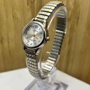 Carriage Timex Watch Women Silver Gold Tone 22mm Stretch Band 2011
